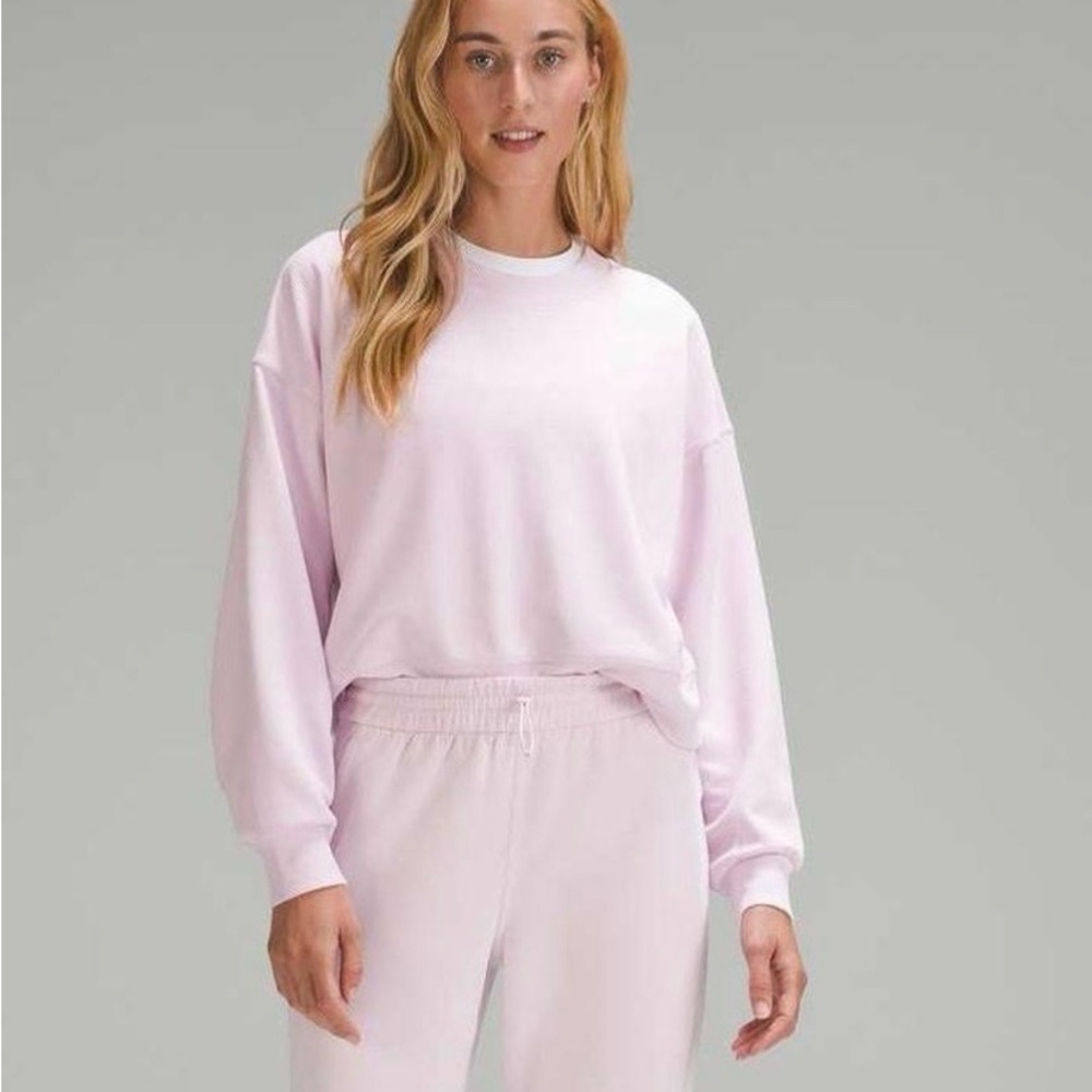 Lululemon Light Pink Cozy Softstreme Crewneck Sweatshirt